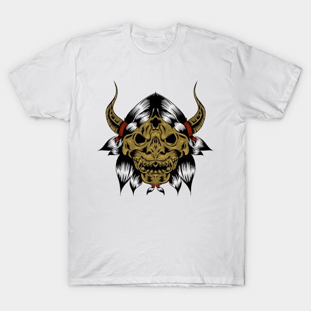 viking skull T-Shirt by widodo01